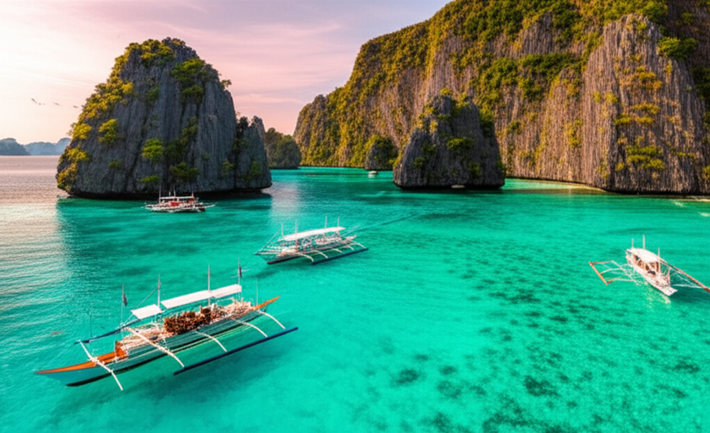 El Nido limestone cliffs and turquoise lagoons