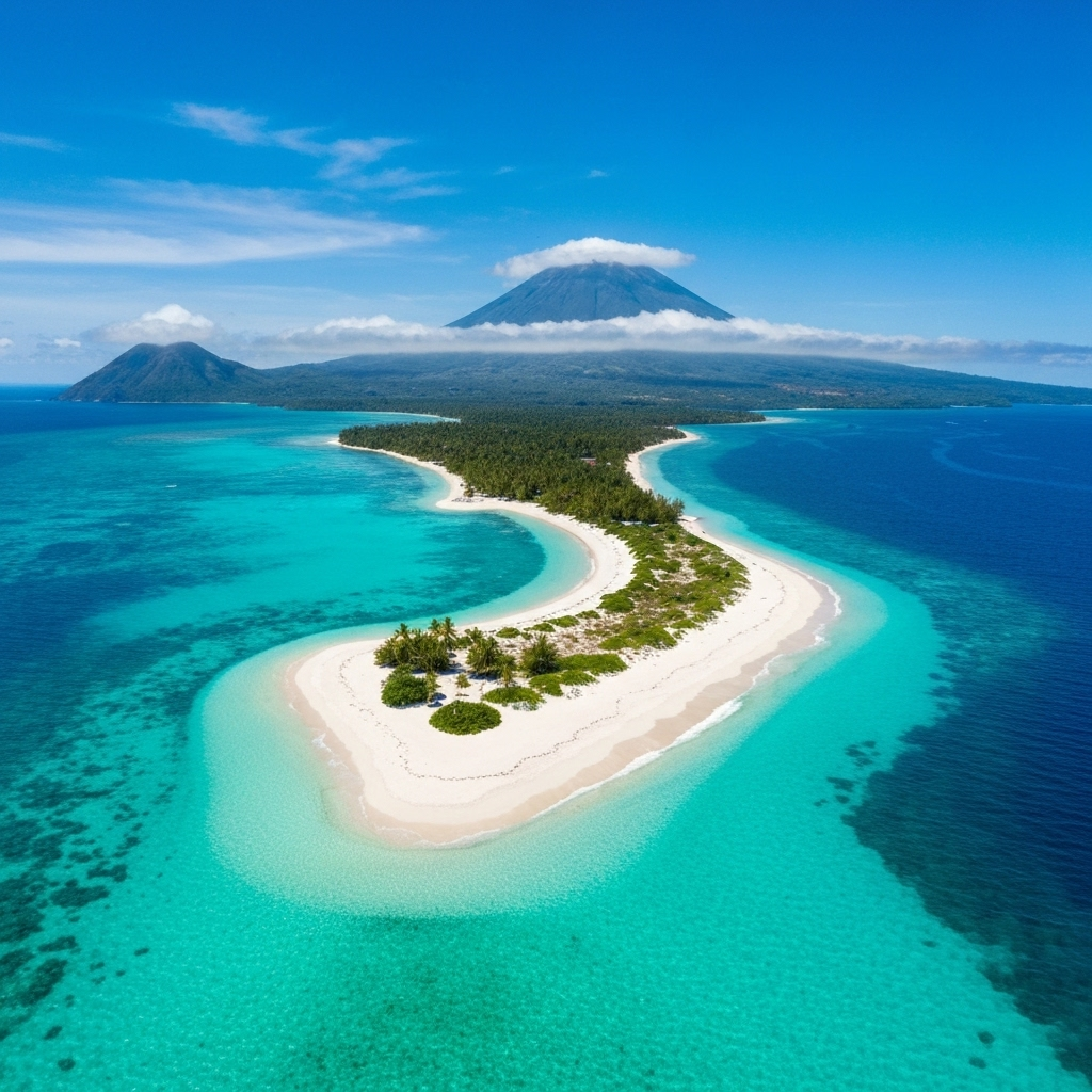White Island Camiguin - Pristine white sandbar surrounded by crystal clear turquoise waters