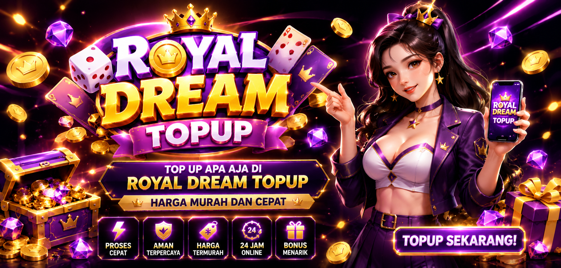 LOBBYKU Top Up Royal Dream murah dan layanan bongkar chip