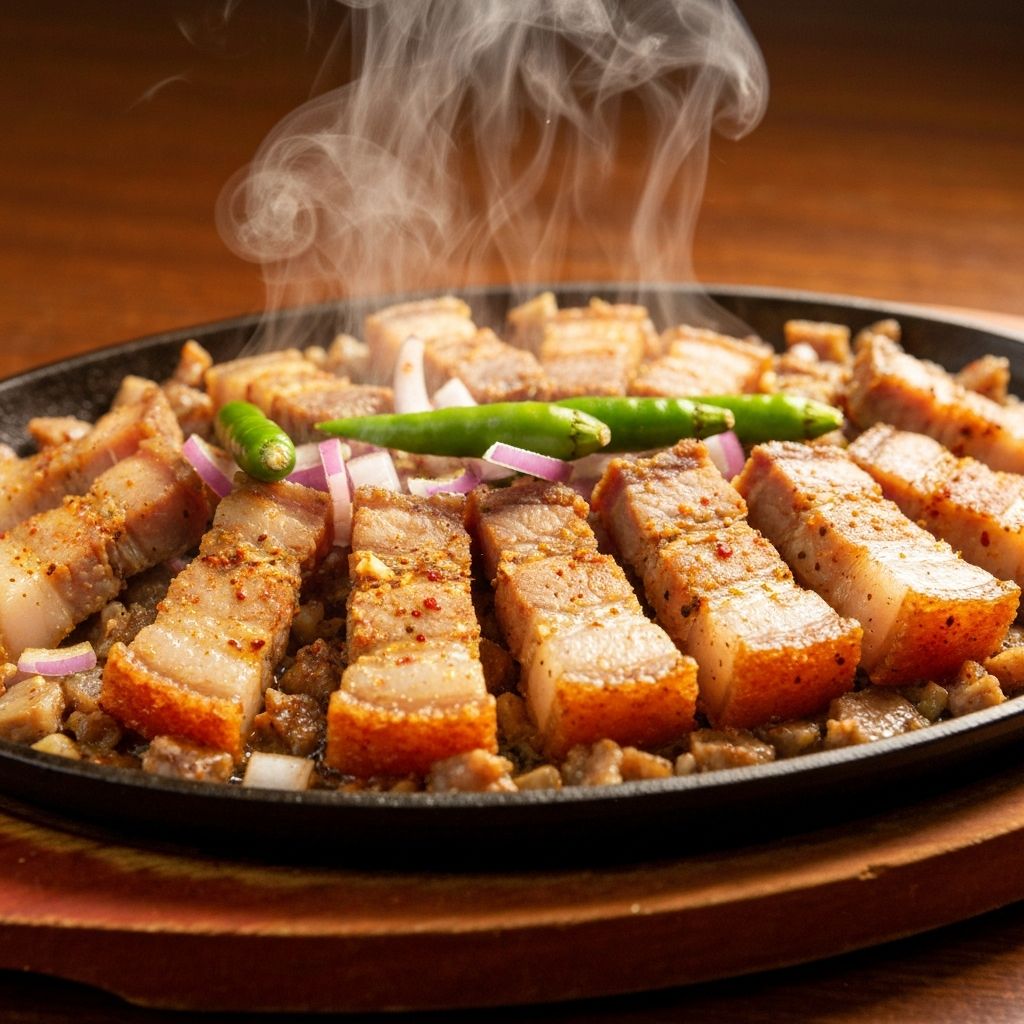Sizzling sisig, the iconic Kapampangan dish